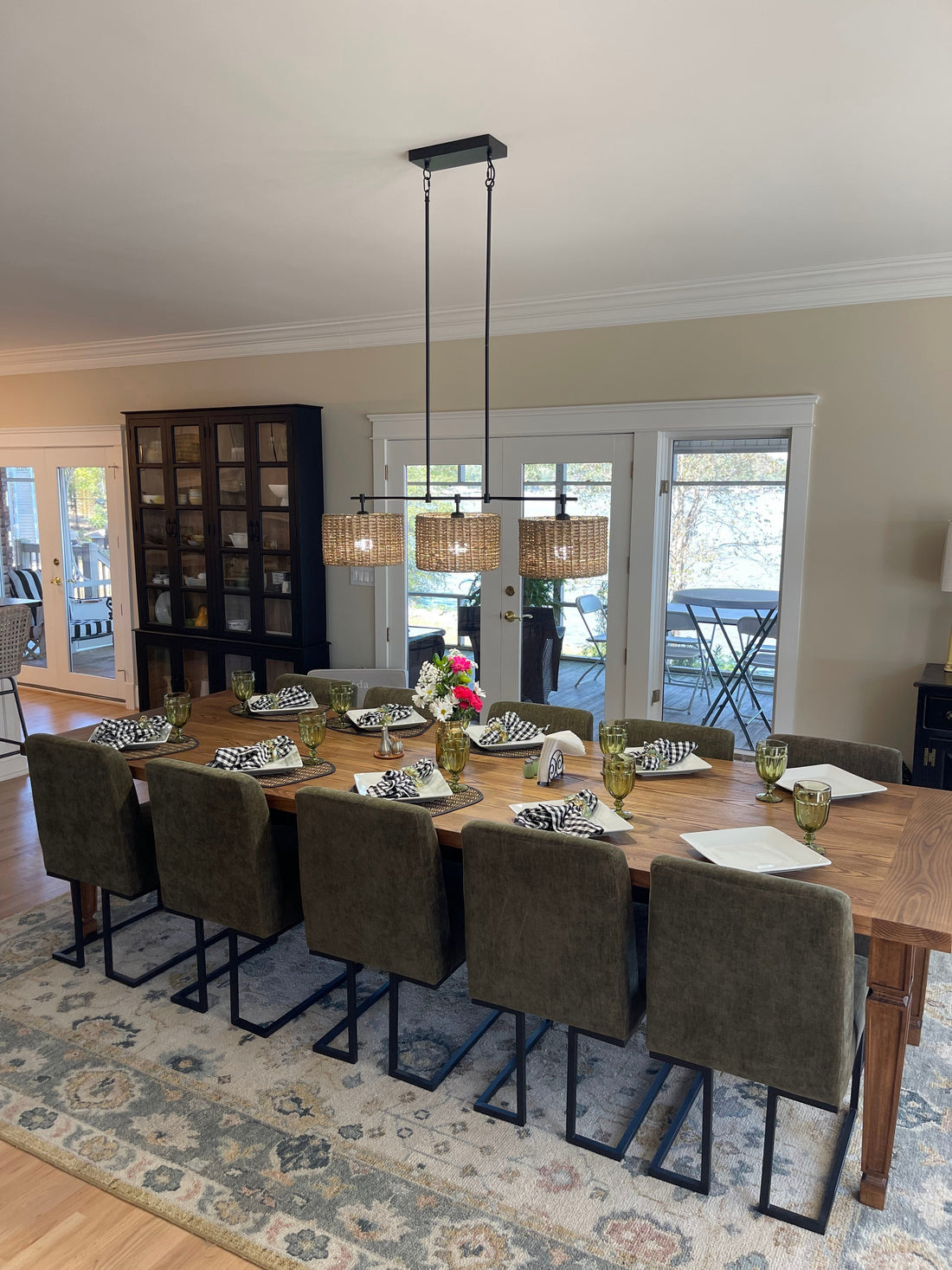 11-Ft Ash hardwood dining table