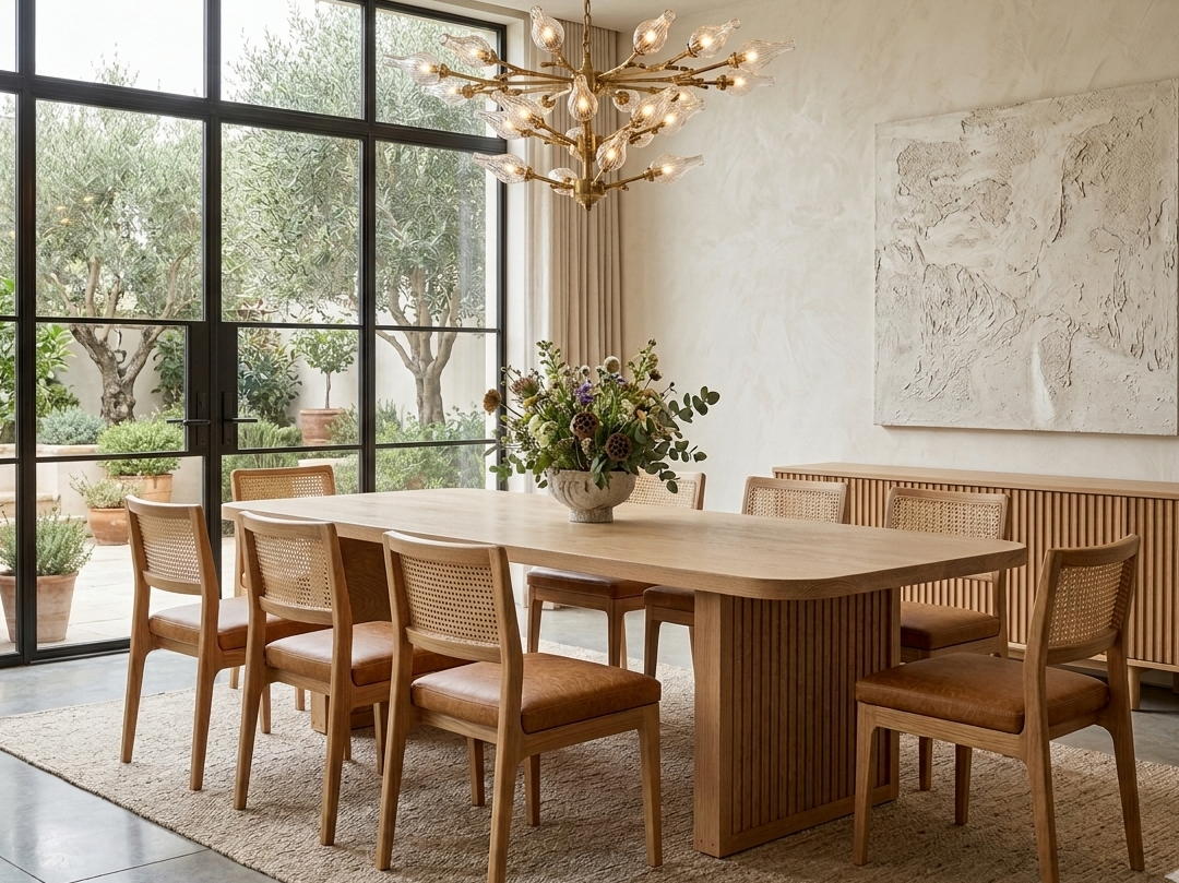 Zara Fluted Dining Table